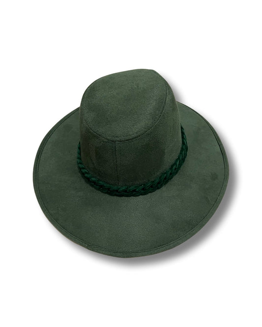 Faux Suede Link Fedora